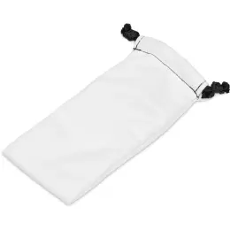 Hoppla Midlands Polyester Glasses Pouch Solid White Flat